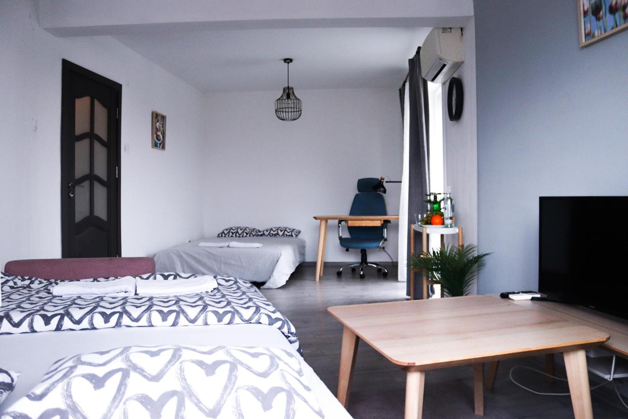 Scandinavian Style Apartment With Panoramic View 布加勒斯特 外观 照片